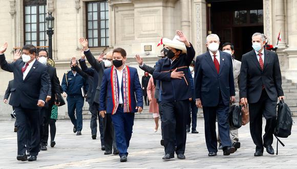 Pedro Castillo espera que el gabinete de Guido Bellido obtenga la confianza del Congreso. (Foto: archivo Presidencia)