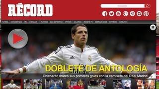 Goles de 'Chicharito' y James en la prensa de México y Colombia