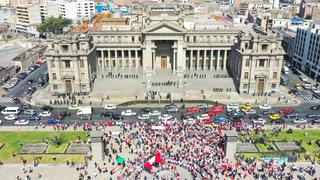 Marcha nacional: congresistas participan de la protesta en contra de Pedro Castillo  