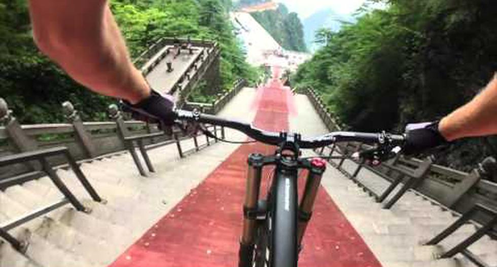 Red Bull estrena nueva competencia de bicicleta en China.