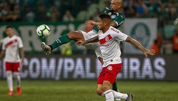 Internacional cayó 1-0 ante Palmeiras con Paolo Guerrero por la fecha 3° del Brasileirao | VIDEO. (Foto: AFP)