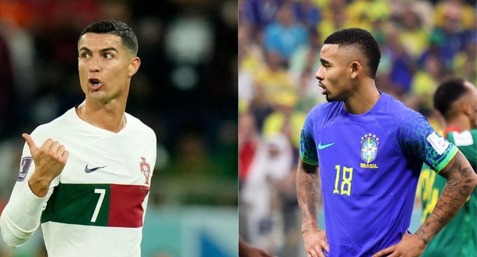 Portugal, con Cristiano Ronaldo, perdió ante Corea del Sur. Brasil cayó ante Camerún. (Foto: Composición)