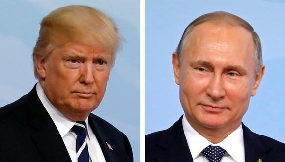 El presidente de Estados Unidos Donald Trump y su par de Rusia Vladimir Putin. (Reuters).
