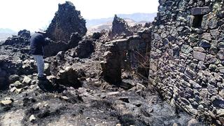 Incendio no afectó estructuras de piedra del Cerro Huasochugo | FOTOS
