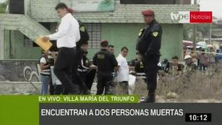 Villa María del Triunfo: hallan dos cuerpos sin vida en descampado | VIDEO  