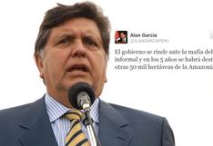 Alan García: “Gobierno se rinde a la mafia del oro informal”