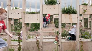 Un salón al aire libre para educar en contacto con lo natural