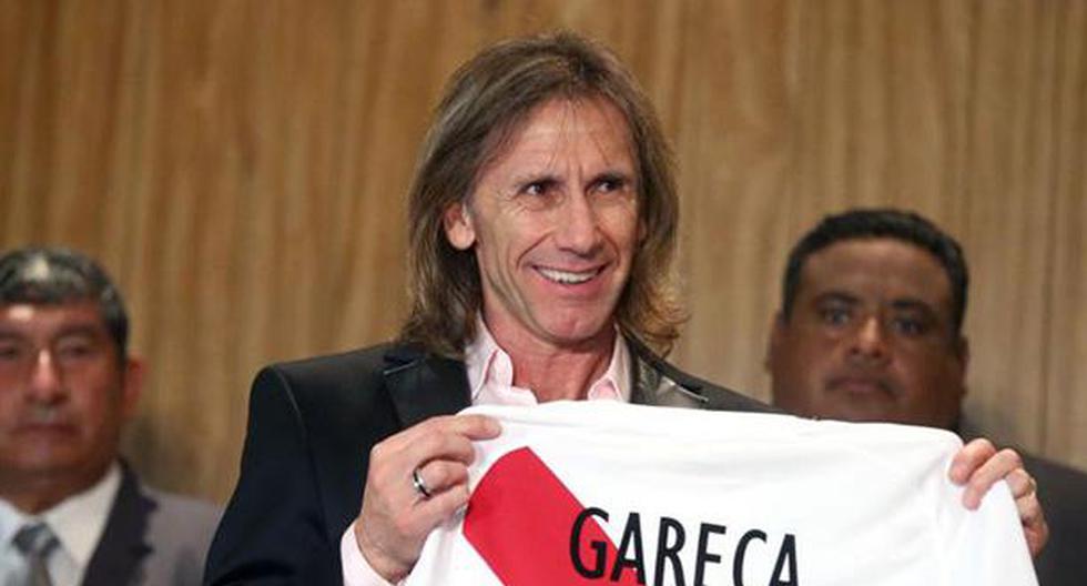 Ricardo Gareca y el día que fue presentado con la Selección Peruana. (Foto: Andina - Facebook)