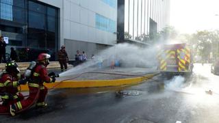 Realizan doble simulacro en el centro financiero de San Isidro