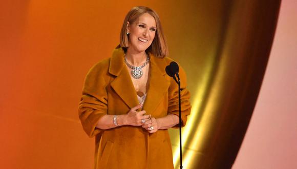 Celine Dion reapareció en un escenario como presentadora de los Grammy. (Foto: Valerie Macon / AFP)