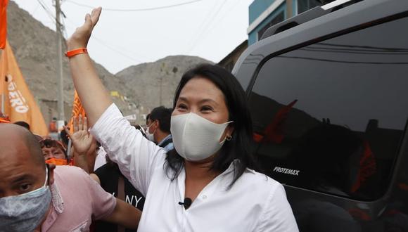 La candidata de Fuerza Popular insistió en su propuesta de permitir que la ciudadanía salga a trabajar sin una cuarentena durante la pandemia de coronavirus. (Foto: El Comercio)