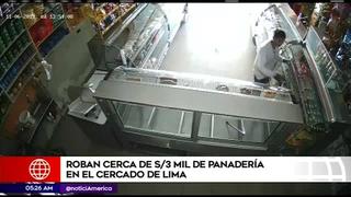 Cercado de Lima: sujeto asalta panadería y se lleva S/3 mil soles