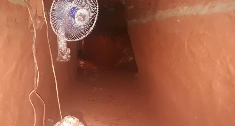 Imágenes publicadas por la Policía Civil de Brasil dejan ver las instalaciones del túnel en Mato Grosso do Sul. (Foto: O Globo).