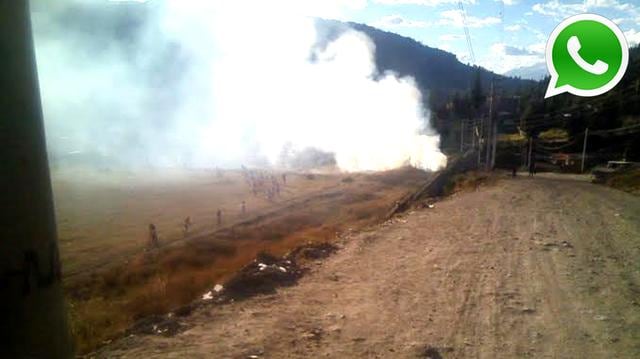 WhatsApp: alumnos hacen deporte en medio de humareda en Huaraz - 1