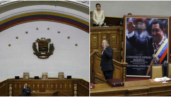 Venezuela: Retiran el cuadro de Chávez de la Asamblea Nacional