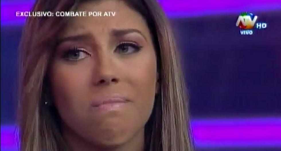 Alondra García Miró lloró al hablar de su romance con Paolo Guerrero. (Foto: Captura ATV)