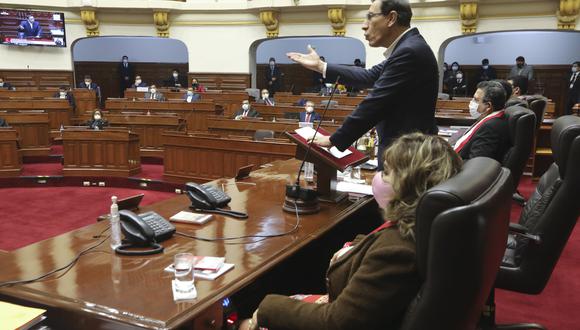 El presidente Martín Vizcarra se presentará este lunes ante el Congreso para responder por una nueva moción de vacancia en su contra. Esta vez tras las denuncias de cuatro aspirantes a colaboradores eficaces que lo sindican con el receptor de sobornos por obras en Moquegua. (Foto: Congreso)