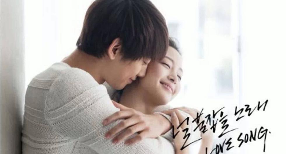 Rain y Kim Tae Hee en póster del video musical 'Love Song' (2010). (Foto: YouTube)