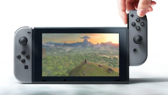Así es la nueva consola de Nintendo, Switch, el cual se podrá conectar a la televisión y también utilizarse como dispositivo de juego portátil. (Foto: Nintendo)
