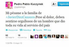 Muerte de Javier Diez Canseco: Alejandro Toledo y PPK expresan condolencias vía Twitter