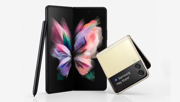 Samsung Galaxy Z Fold 3 y Galaxy Z Flip 3. (Imagen: Samsung)