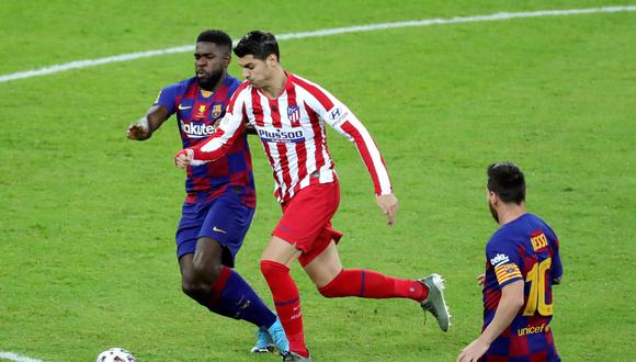 Álvaro Morata convirtió el 2-2 en la Supercopa de España | Foto: EFE