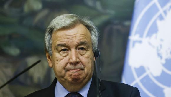 El secretario general de la ONU Antonio Guterres. (Foto: MAXIM SHEMETOV / POOL / AFP).