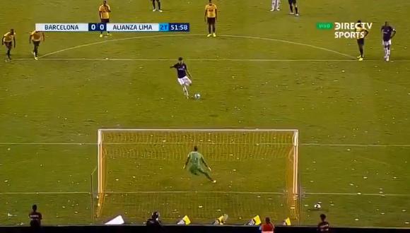 Alianza Lima vs. Barcelona: mira el gol de penal de Mauricio Affonso en la 'Noche Amarilla' | Video: Captura