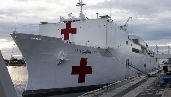 USNS Comfort: Buque hospital de Estados Unidos atenderá crisis migratoria venezolana en Latinoamérica. (AFP).