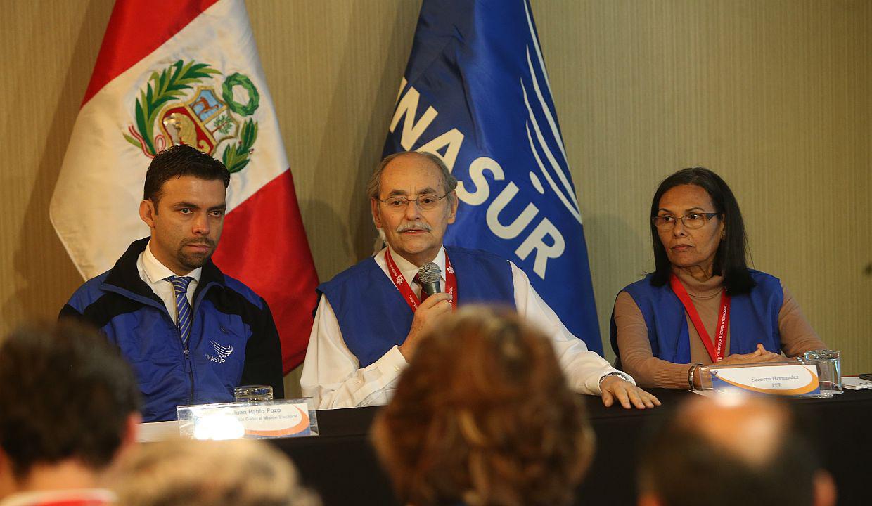 Una de las últimas actividades de Unasur en el Perú fue el envío de una comisión que supervisó el proceso electoral del 2016. (Archivo El Comercio)