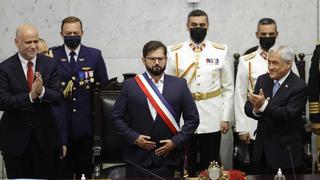 Gabriel Boric asumió la presidencia de Chile y dio su primer discurso en el Palacio de La Moneda
