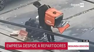 Empresa de delivery despide a trabajadores tras incidente de motorizados comiéndose los pedidos