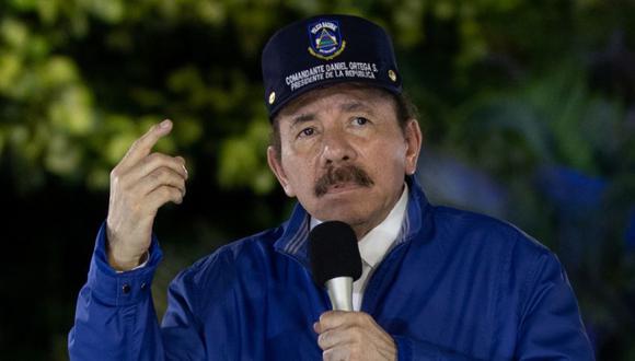 El presidente de Nicaragua, Daniel Ortega, durante una ceremonia para conmemorar el 41 aniversario de la Policía Nacional de Nicaragua, en Managua, Nicaragua, el 9 de septiembre. (Foto: Presidencia de Nicaragua / César Pérez / REUTERS).
