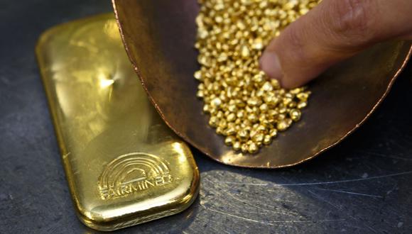 Los futuros del oro en Estados Unidos retrocedían 0,5% a US$1.752,90 la onza. (Foto: AFP)