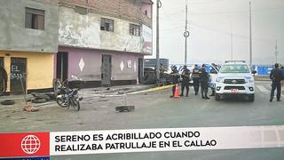 Callao: sereno es asesinado a balazos en avenida Gambetta | VIDEO