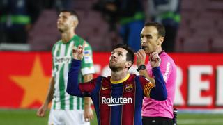 Barcelona, con doblete de Messi, vapuleó al Betis por LaLiga