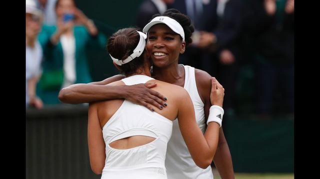 El abrazo con Venus Williams.
(Foto: Agencias / Wimbledon)