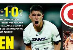 ¡En sus manos! Piero Quispe protagoniza las portadas deportivas en México tras su primer gol