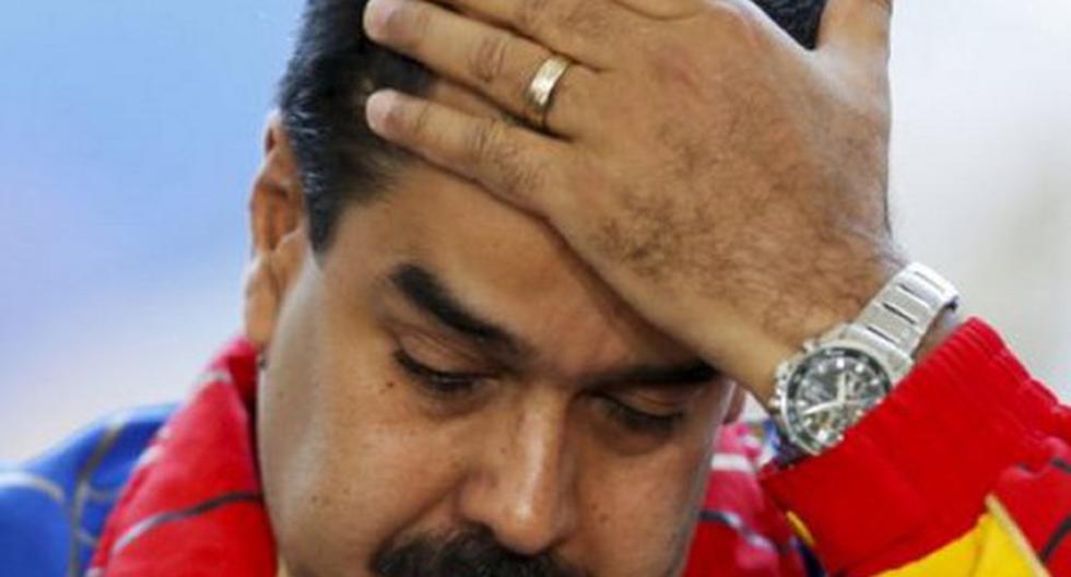 Nicolás Maduro tuvo que salir corriendo de evento por protesta. (Foto: Lapatilla.com)