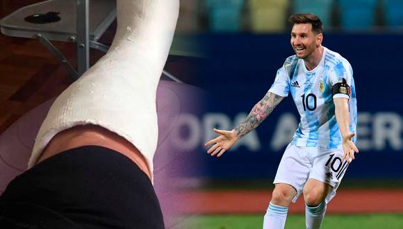 Foto viral: la idea de un joven para faltar al trabajo y ver a Argentina en el Mundial Qatar 2022 | Composición: Twitter / AFP
