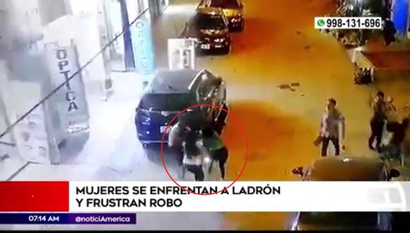 Intento de robo se registró en Los Olivos. (Foto: América Noticias)