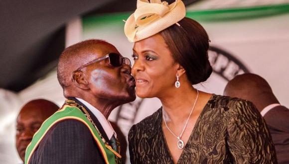 Grace y Robert Mugabe contrajeron matrimonio en 1996.