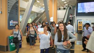 Jorge Chávez: pasajeros varados protestaron en aeropuerto