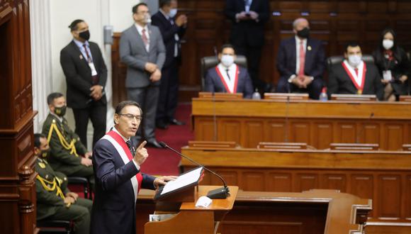 El presidente Martín Vizcarra anunció el "Pacto Perú" en su mensaje a la nación del último martes. (Foto: Presidencia)