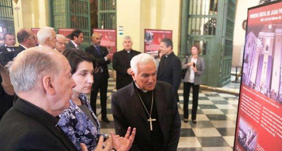 En el clima de la visita del papa Francisco al Perú, el lunes 20 de noviembre se inauguró la exposición “Juan Pablo II, el papa de la libertad”, en la Basílica Catedral de Lima. (Foto: Andina)