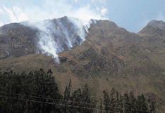 Incendio forestal afecta vegetación en distrito de Machu Picchu 