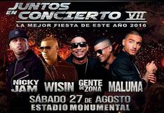 Nicky Jam, Wisin, Gente de Zona y Maluma llegan a Lima