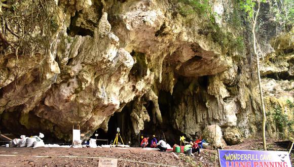 La cueva de Leang Panninge en la península sur de Sulawesi, Indonesia. (PROYECTO DE INVESTIGACIÓN LEANG PANNINGE)