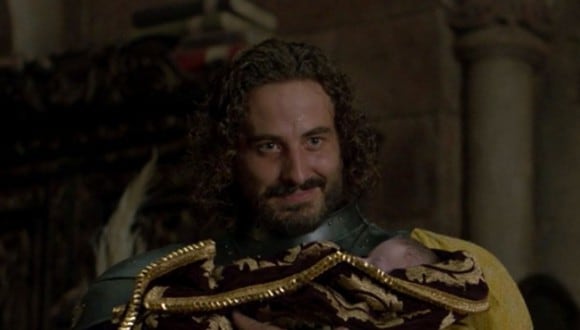 Harwin Strong cargando a Joffrey Velaryon en el episodio 6 de "House of the Dragon" (Foto: HBO)