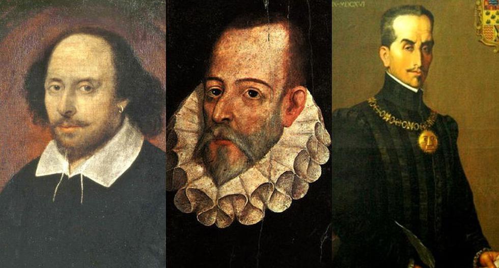 William Shakespeare, Miguel de Cervantes y el Inca Garcilaso fallecieron un mismo día. (Foto: Wikimedia)